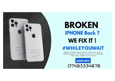 Apple iPhone Back Glass/Rear Glass Replacement Service London