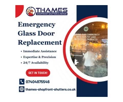 Emergency Glass Door Replacement: Swift Solutions by Thames Shopfront