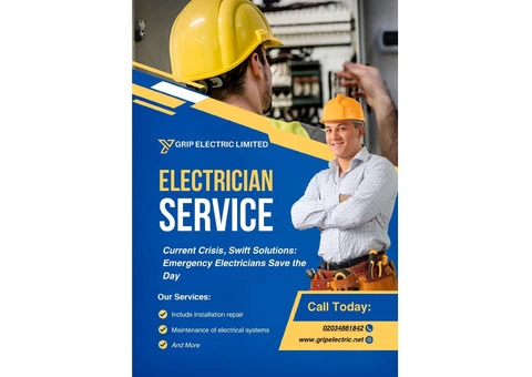 Call Out Electrician |Emergency Electrician - 24/7 - Grip Electric