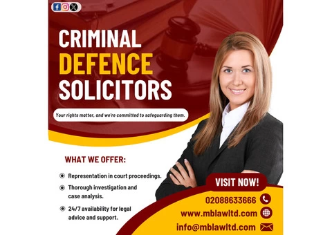 MB Law Solicitors Defending Your Rights: Criminal Defence Solicitors in London