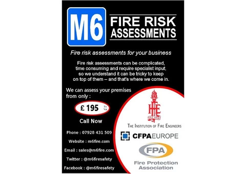 Fire Risk Assessment for Holiday Accommodation (max 12 rooms) - 1/22