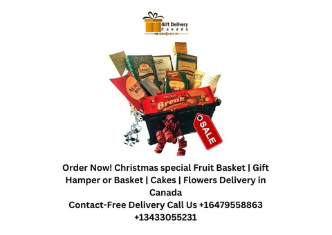 Buy Now! Christmas special Fruit Basket | Gift Hamper or Basket | Cakes | Flowers Delivery in Canada - 2/3
