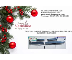 Mercedes Pagode W113 bumpers without over rider (1963 -1971) models 230SL 250SL 280SL