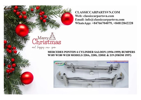 Mercedes Ponton 6cylinder Saloon bumpers W105 W180 W128 (1954-1959)