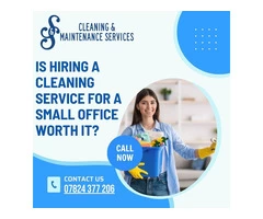 Is Hiring A Cleaning Service For a Small Office Worth IT ?