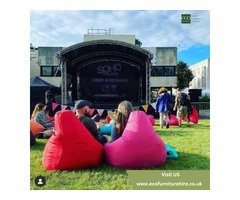 Cosy Outdoor Bean Bag for Hire in the UK - ECO Furniture Hire
