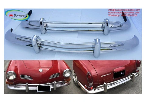 Volkswagen Karmann Ghia US type bumper (1970 – 1971) by stainless steel - 2/3