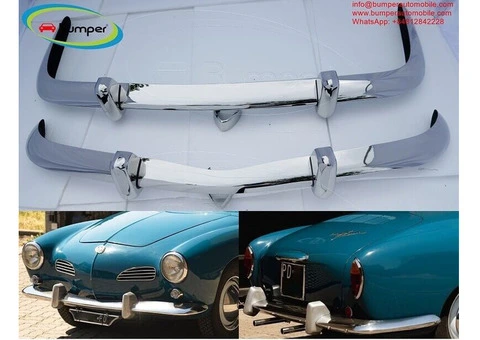 Volkswagen Karmann Ghia Euro style bumper (1956-1966) by stainless steel - 2/3