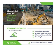D.Hall Plant - Your Top Choice for Efficient Plant Hire in Cornwall