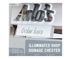 Illuminated Shop Signage Chester