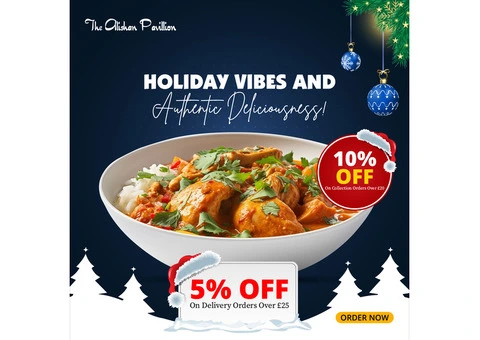5% OFF --- Delivery Orders  > £25.00 5% Off on Delivery Orders **Minimum Order Amount: £25.00