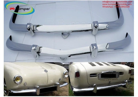 Volkswagen Karmann Ghia Euro style bumper (1967-1969) by stainless steel - 1/4