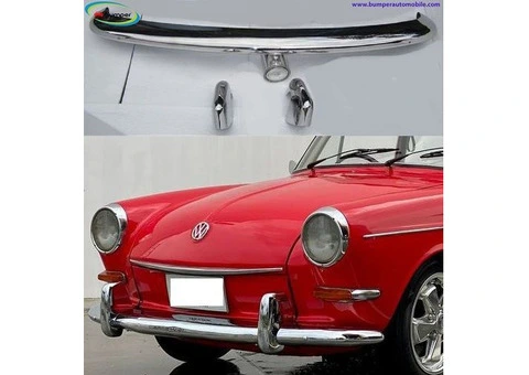 Volkswagen Type 3 bumper (1963–1969) by stainless steel  (VW Typ 3 Stoßfänger) - 1/3