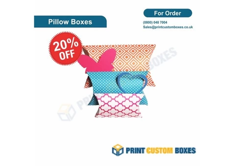 Custom Pillow Boxes - 1/4