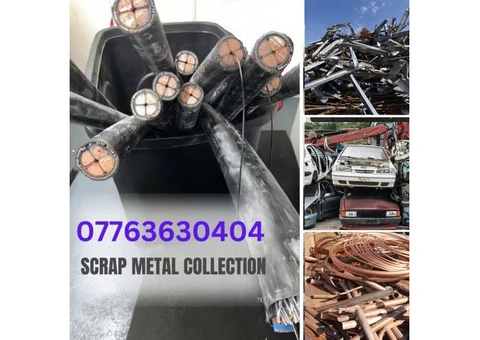 Free scrap collection. Highest price | Copper, brass, cables, lead etc | Tel: 07763630404