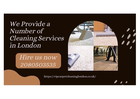 We Provide a Number of Cleaning Services in London