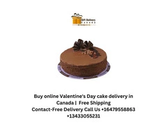 Buy online Valentine's Day cake delivery in Canada | Free Shipping