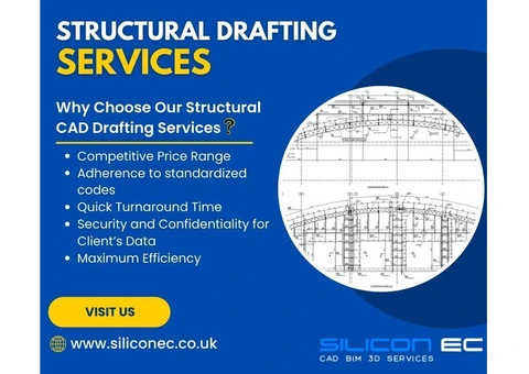 Get the Best Structural CAD Drafting Services in Manchester, UK at Low Cost