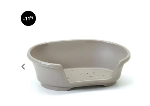 Plastic Dog Bed Warm Grey - 2/2